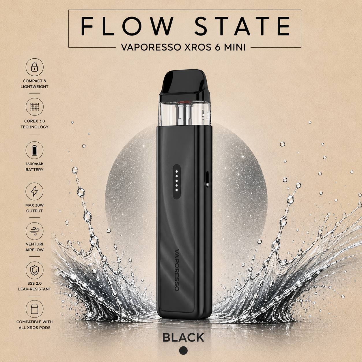Vaporesso Xros 6 Mini Black