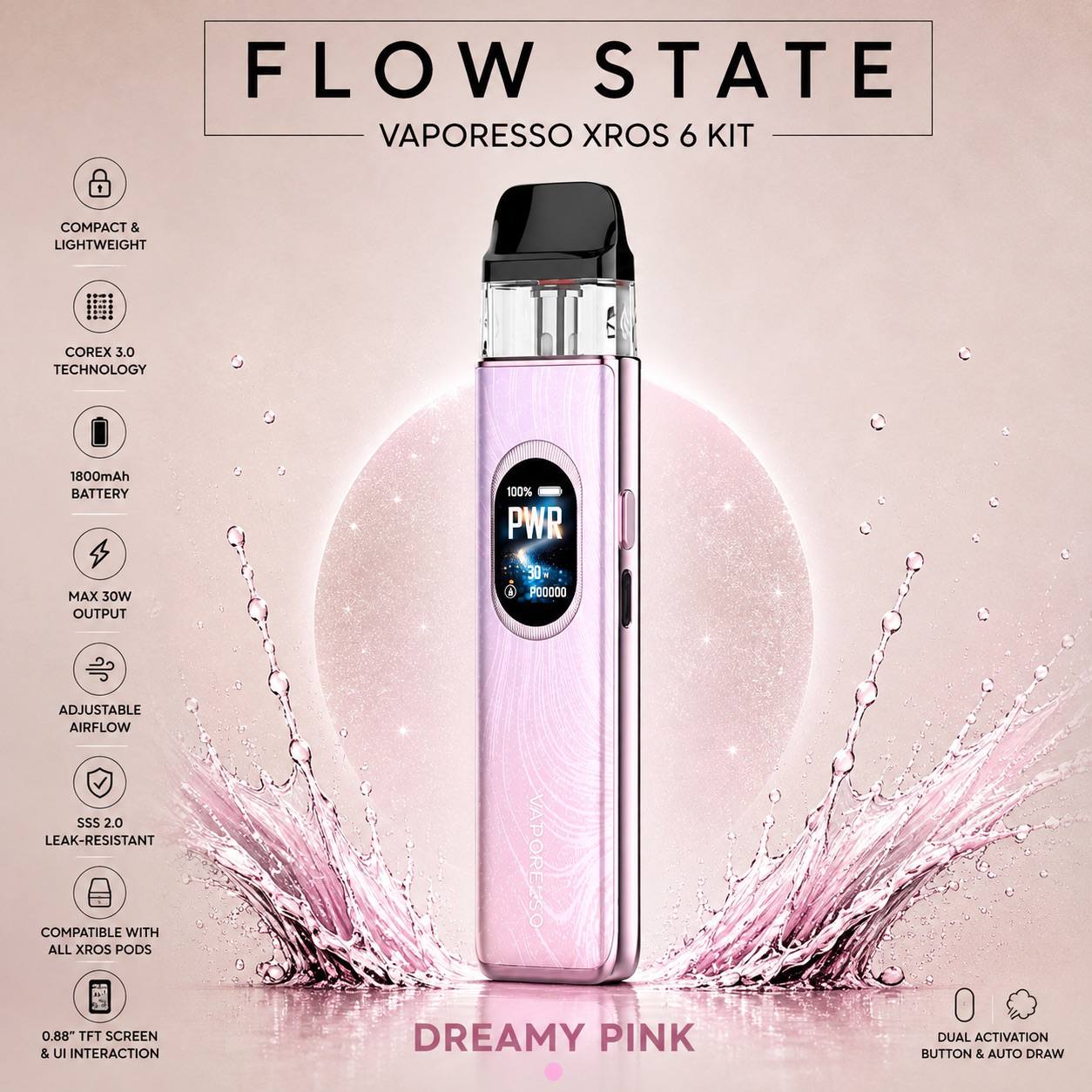 Vaporesso XROS 6 Dreamy Pink