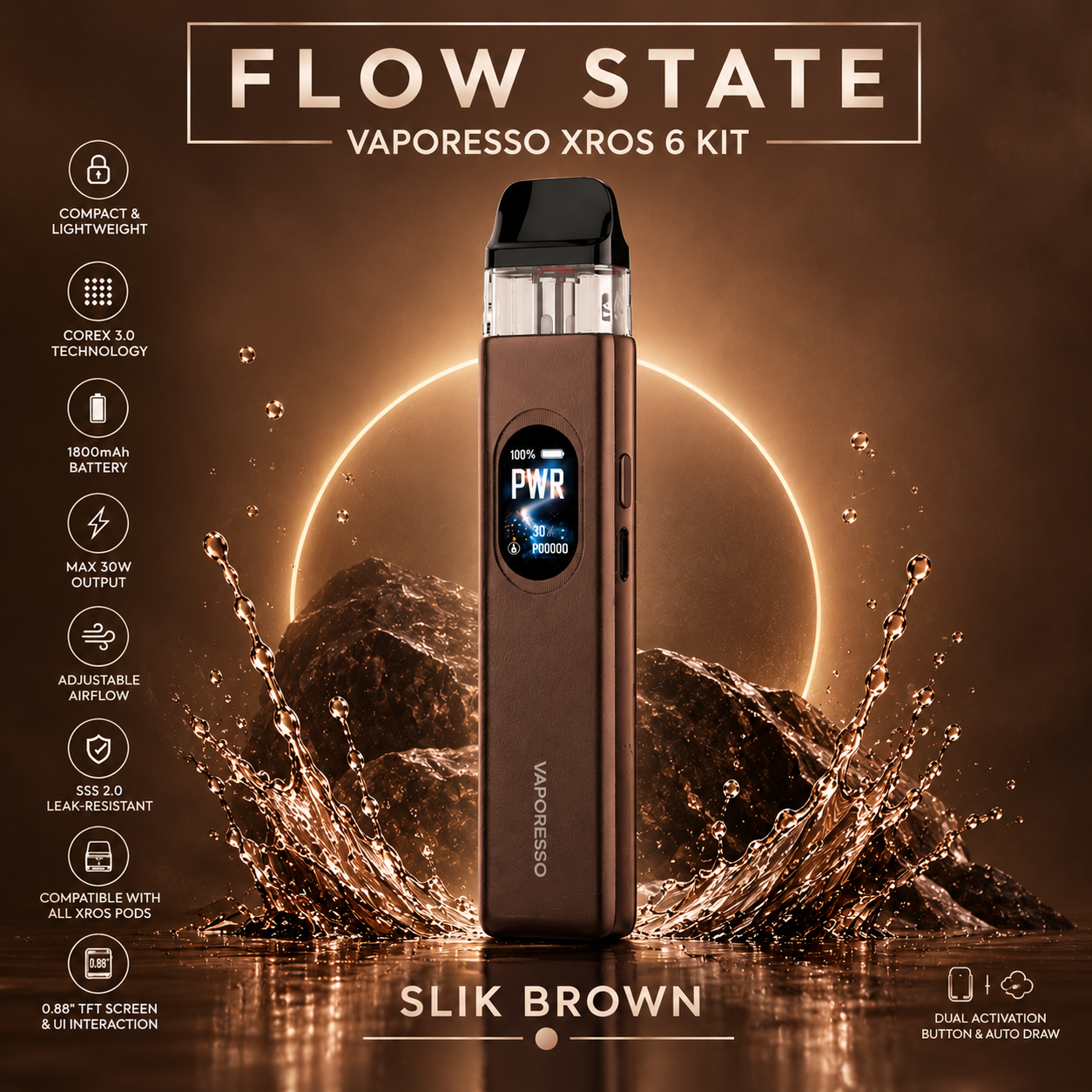 Vaporesso XROS 6 Silk Brown
